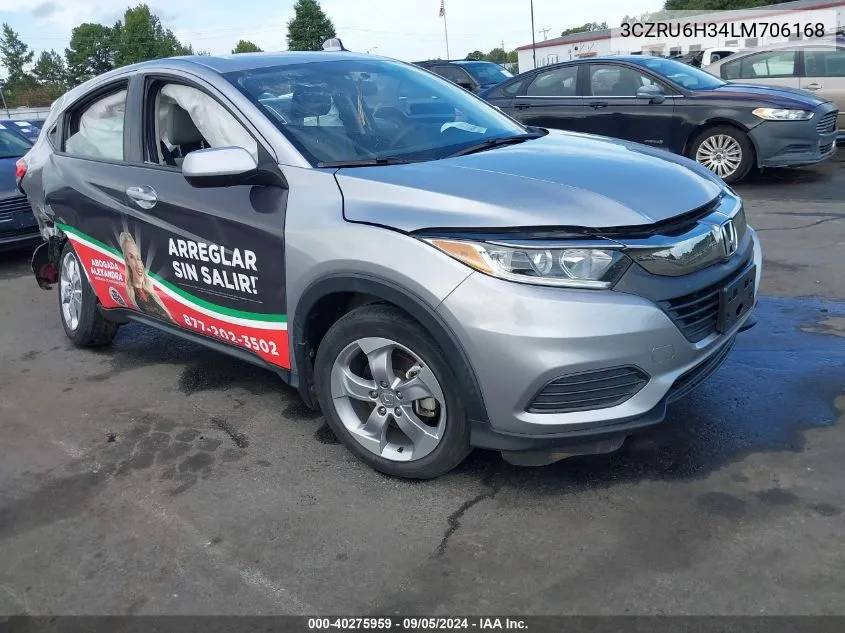 2020 Honda Hr-V Lx VIN: 3CZRU6H34LM706168 Lot: 40275959