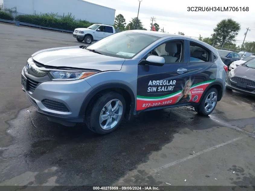 2020 Honda Hr-V Lx VIN: 3CZRU6H34LM706168 Lot: 40275959