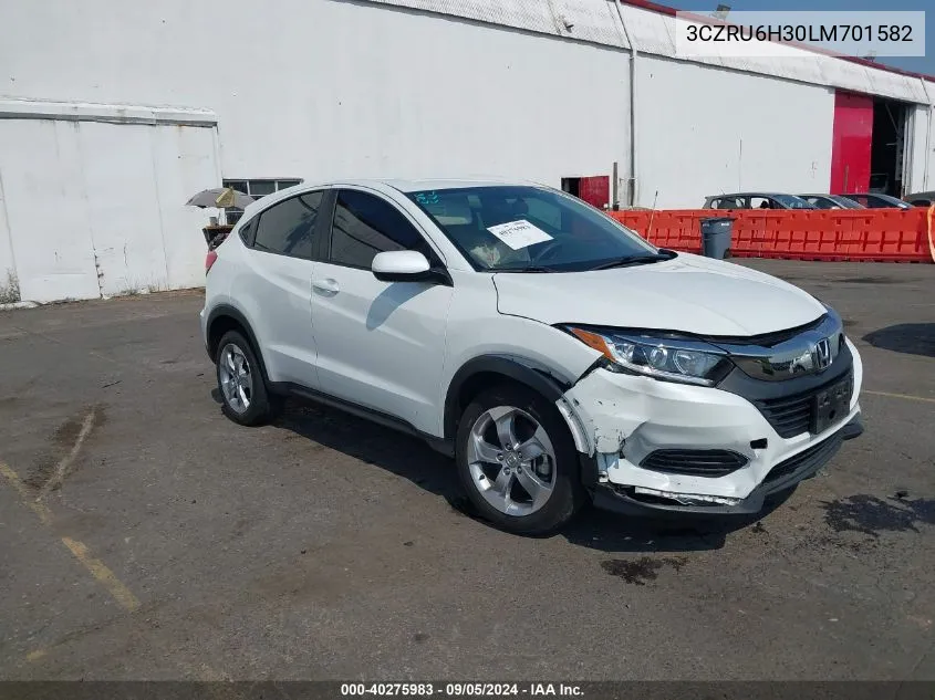 2020 Honda Hr-V Awd Lx VIN: 3CZRU6H30LM701582 Lot: 40275983