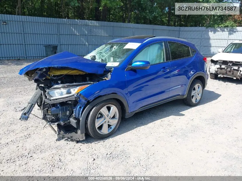 3CZRU6H76LM734587 2020 Honda Hr-V Awd Ex-L