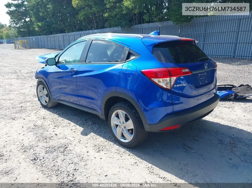 3CZRU6H76LM734587 2020 Honda Hr-V Awd Ex-L