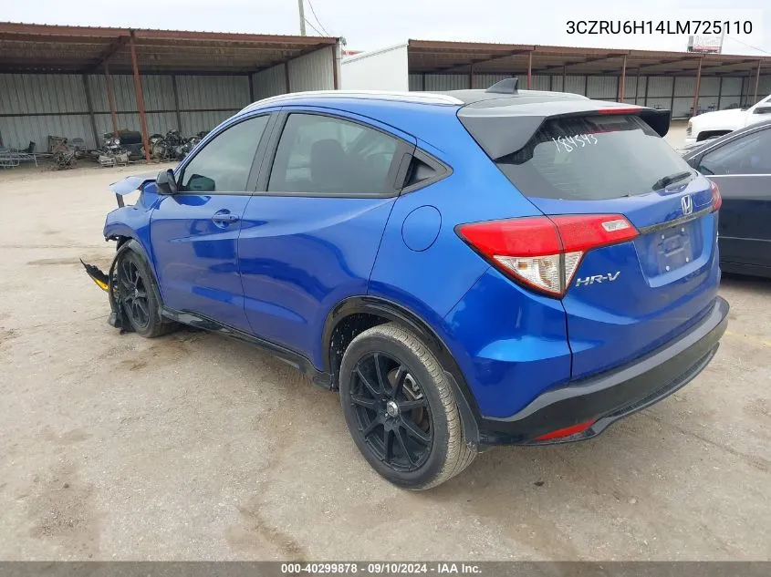 2020 Honda Hr-V Sport VIN: 3CZRU6H14LM725110 Lot: 40299878