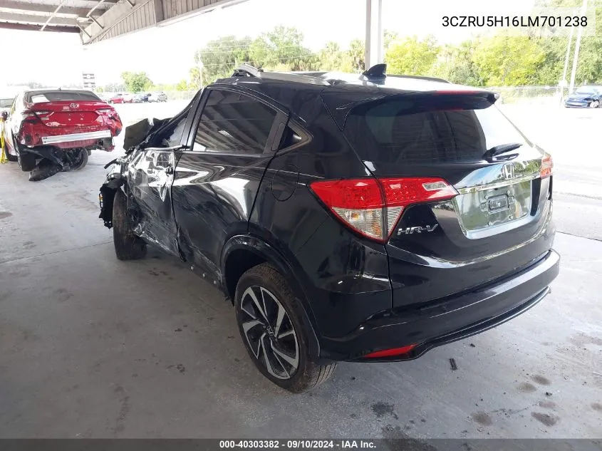 2020 Honda Hr-V Sport VIN: 3CZRU5H16LM701238 Lot: 40303382