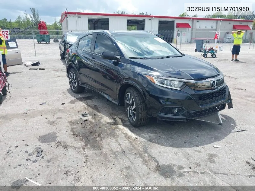 2020 Honda Hr-V 2Wd Sport VIN: 3CZRU5H15LM701960 Lot: 40308352