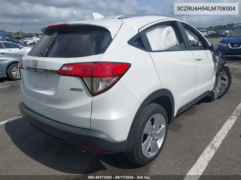 2020 Honda Hr-V Awd Ex VIN: 3CZRU6H54LM708004 Lot: 40372420