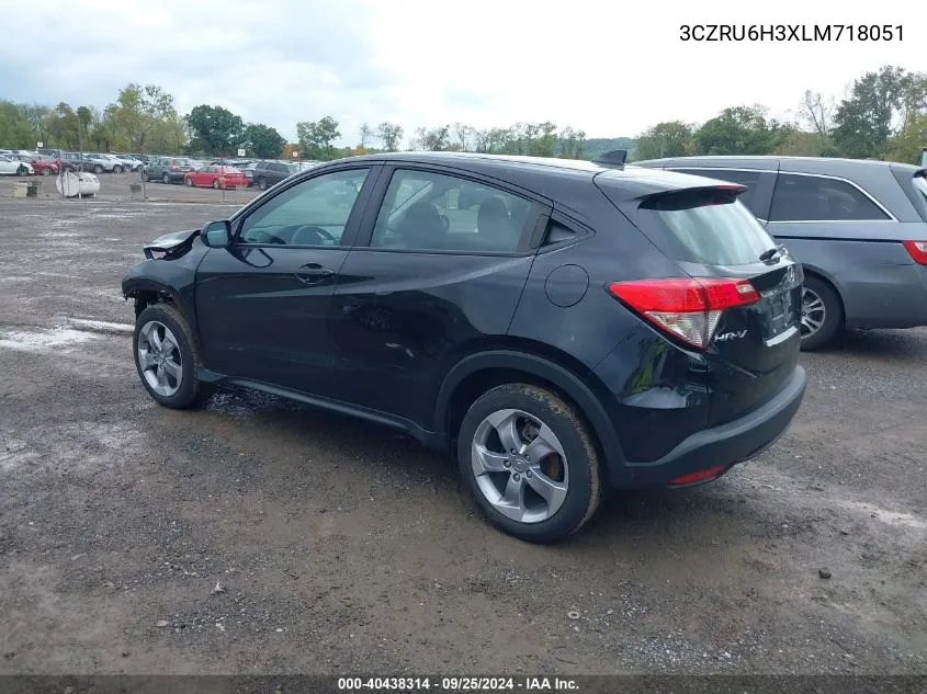 2020 Honda Hr-V Awd Lx VIN: 3CZRU6H3XLM718051 Lot: 40438314