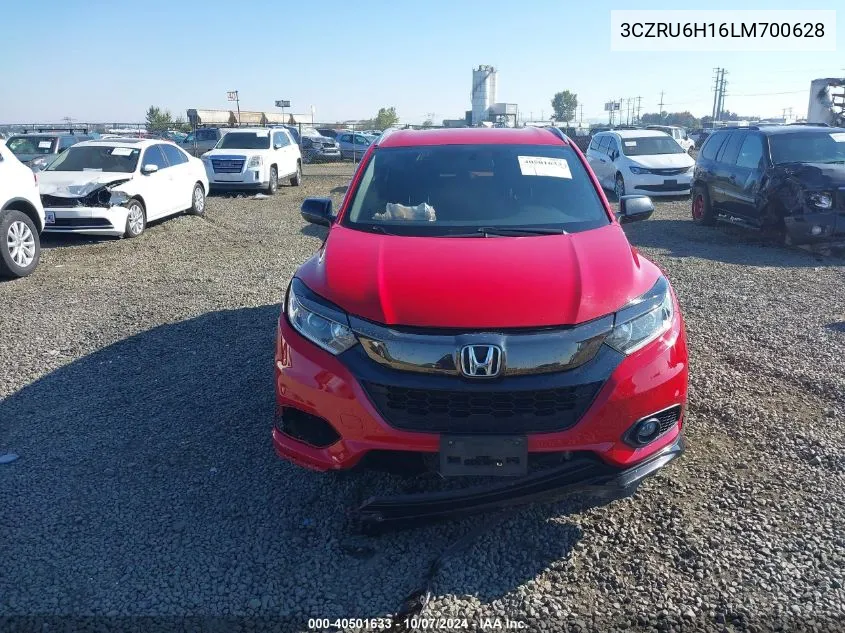 2020 Honda Hr-V Awd Sport VIN: 3CZRU6H16LM700628 Lot: 40501633