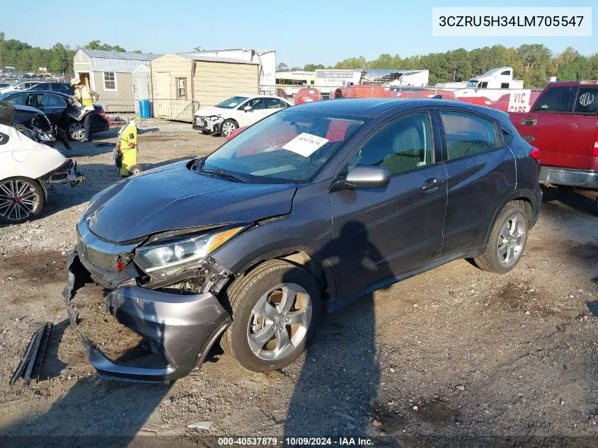 2020 Honda Hr-V 2Wd Lx VIN: 3CZRU5H34LM705547 Lot: 40537879