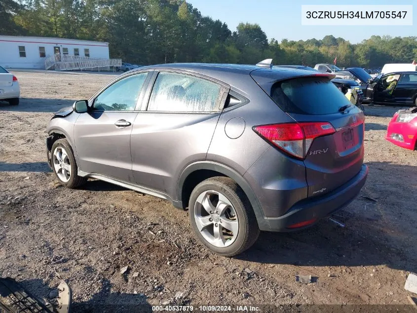 2020 Honda Hr-V 2Wd Lx VIN: 3CZRU5H34LM705547 Lot: 40537879