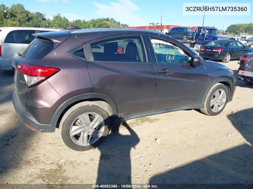 2020 Honda Hr-V Awd Ex VIN: 3CZRU6H57LM735360 Lot: 40552368