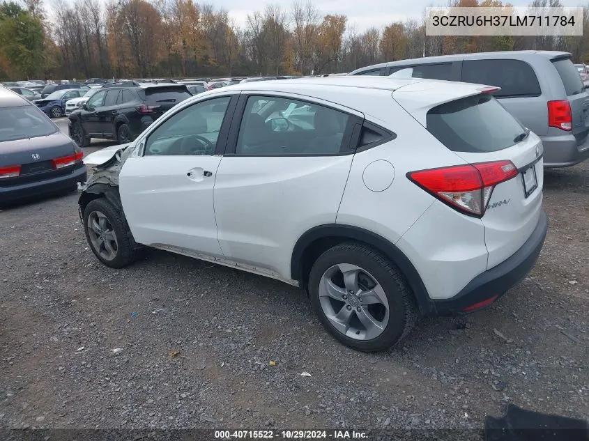 2020 Honda Hr-V Awd Lx VIN: 3CZRU6H37LM711784 Lot: 40715522