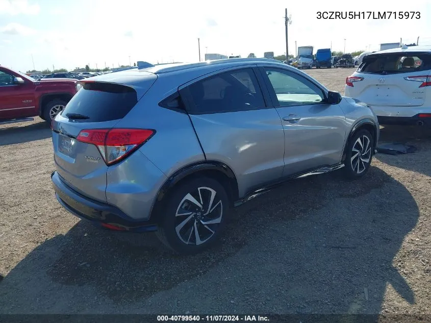 2020 Honda Hr-V 2Wd Sport VIN: 3CZRU5H17LM715973 Lot: 40799540