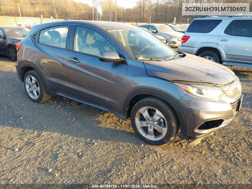 2020 Honda Hr-V Awd Lx VIN: 3CZRU6H39LM730692 Lot: 40799724