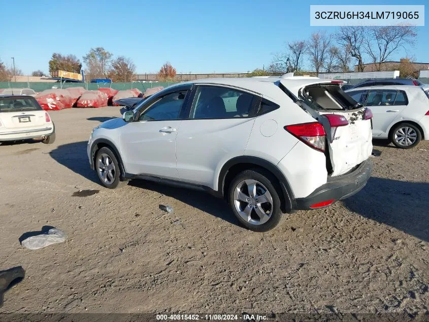 2020 Honda Hr-V Awd Lx VIN: 3CZRU6H34LM719065 Lot: 40815452