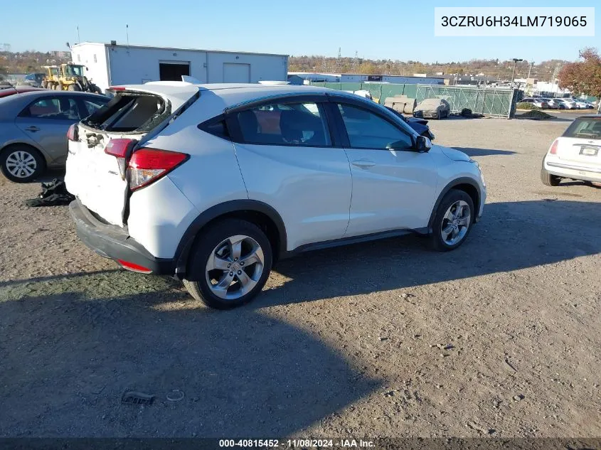 2020 Honda Hr-V Awd Lx VIN: 3CZRU6H34LM719065 Lot: 40815452