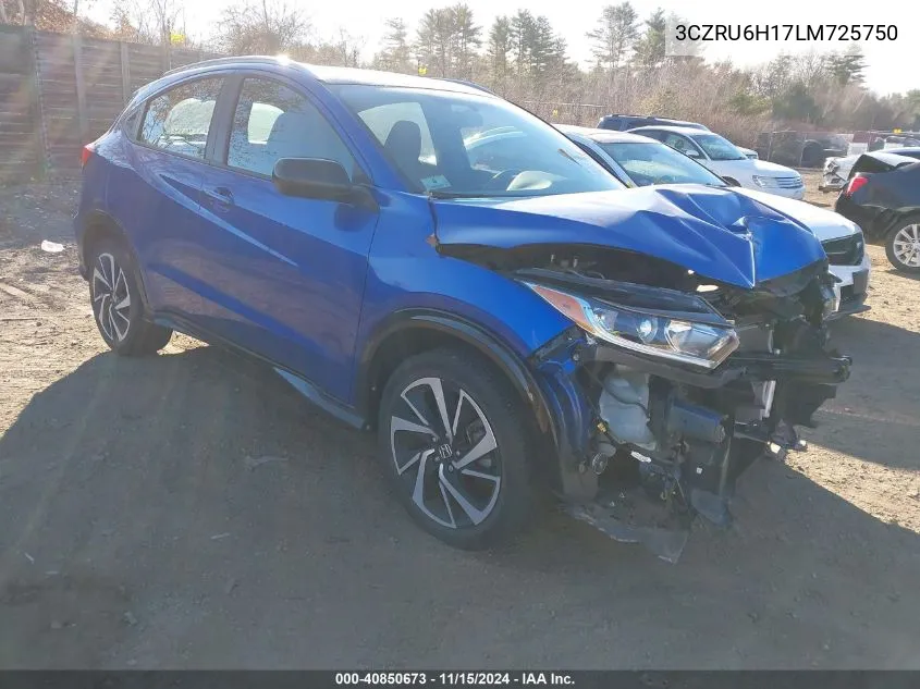 2020 Honda Hr-V Awd Sport VIN: 3CZRU6H17LM725750 Lot: 40850673