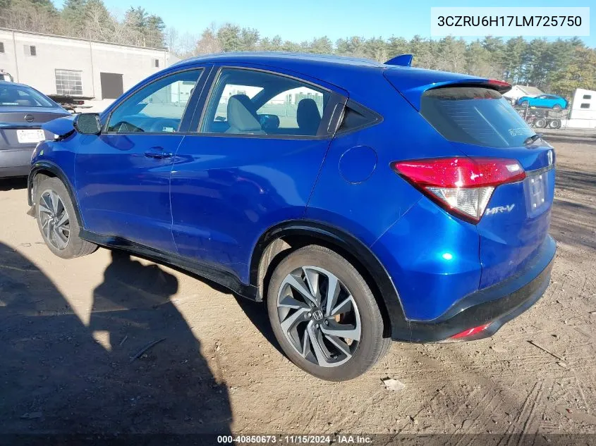 2020 Honda Hr-V Awd Sport VIN: 3CZRU6H17LM725750 Lot: 40850673