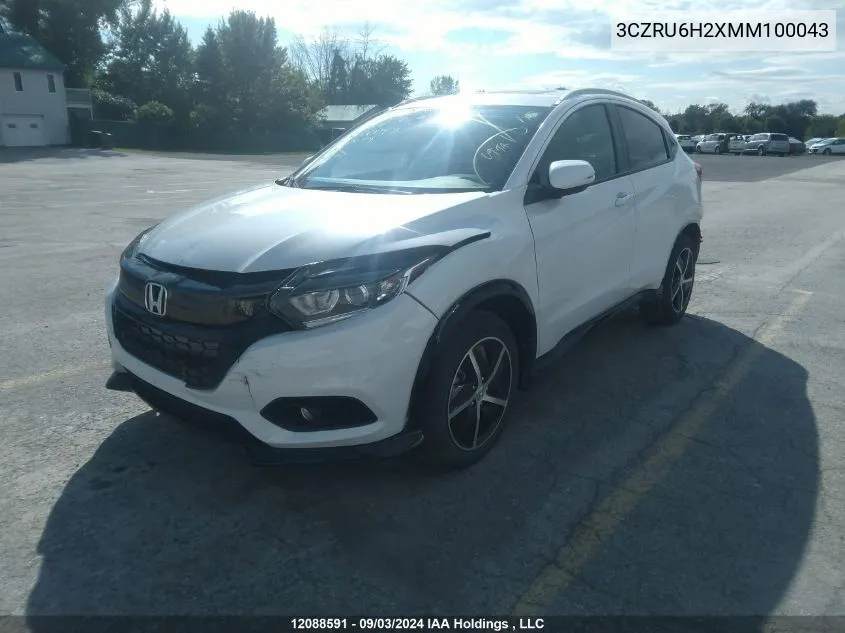 3CZRU6H2XMM100043 2021 Honda Hr-V