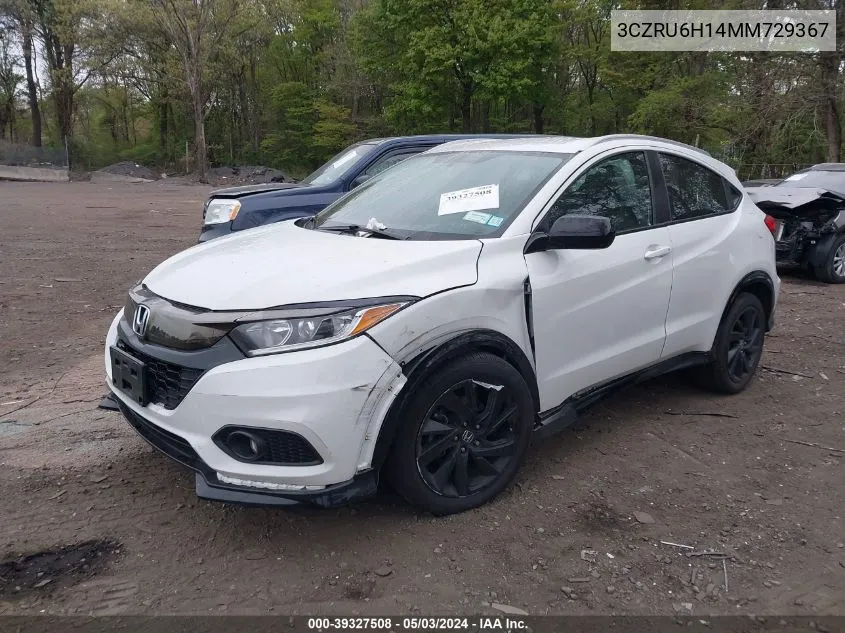 2021 Honda Hr-V Awd Sport VIN: 3CZRU6H14MM729367 Lot: 39327508