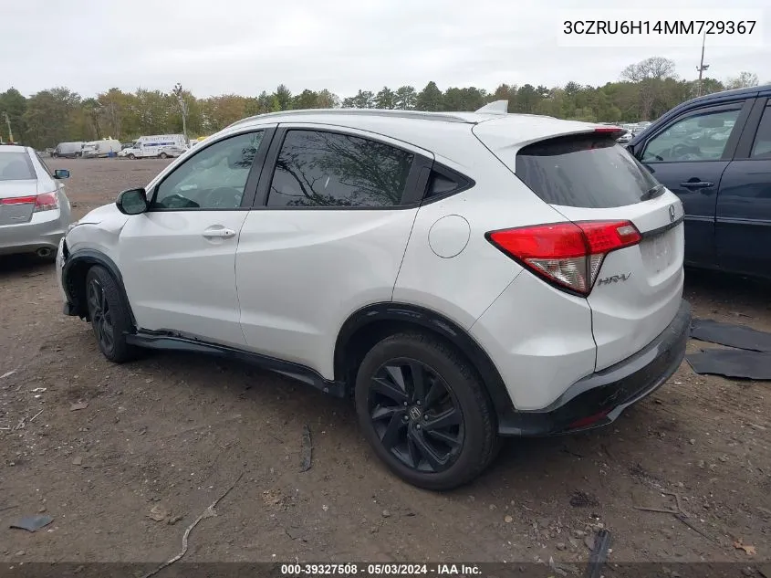 3CZRU6H14MM729367 2021 Honda Hr-V Awd Sport