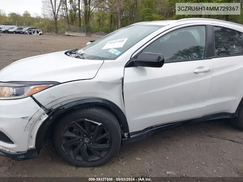 2021 Honda Hr-V Awd Sport VIN: 3CZRU6H14MM729367 Lot: 39327508