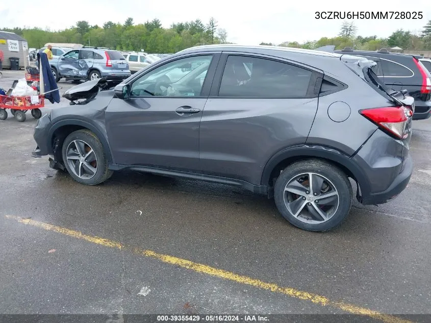 2021 Honda Hr-V Awd Ex VIN: 3CZRU6H50MM728025 Lot: 39355429