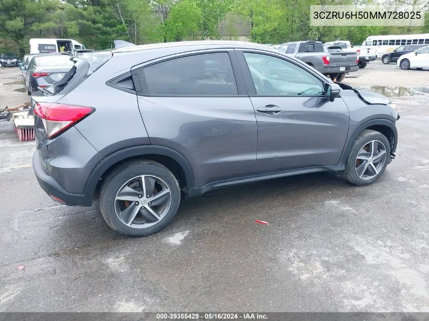 2021 Honda Hr-V Awd Ex VIN: 3CZRU6H50MM728025 Lot: 39355429