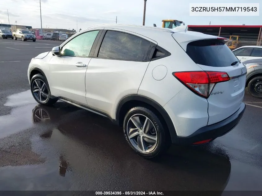 2021 Honda Hr-V 2Wd Ex VIN: 3CZRU5H57MM719543 Lot: 39534395