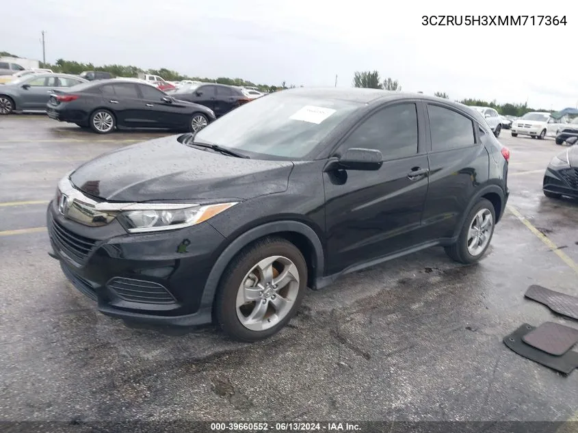 2021 Honda Hr-V 2Wd Lx VIN: 3CZRU5H3XMM717364 Lot: 39660552