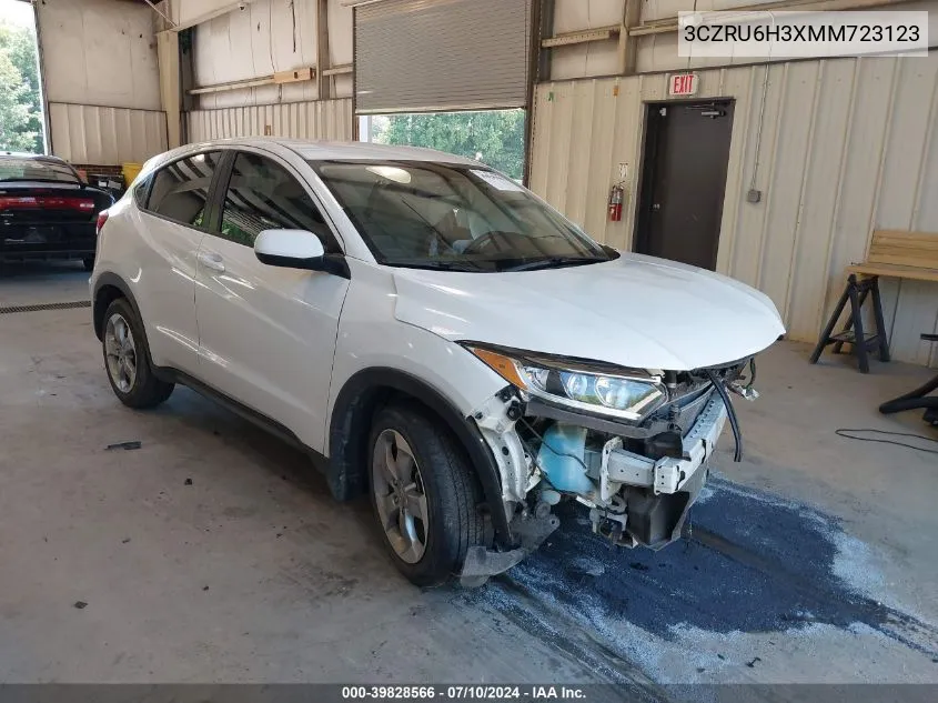 2021 Honda Hr-V Awd Lx VIN: 3CZRU6H3XMM723123 Lot: 39828566