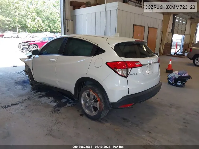 2021 Honda Hr-V Awd Lx VIN: 3CZRU6H3XMM723123 Lot: 39828566