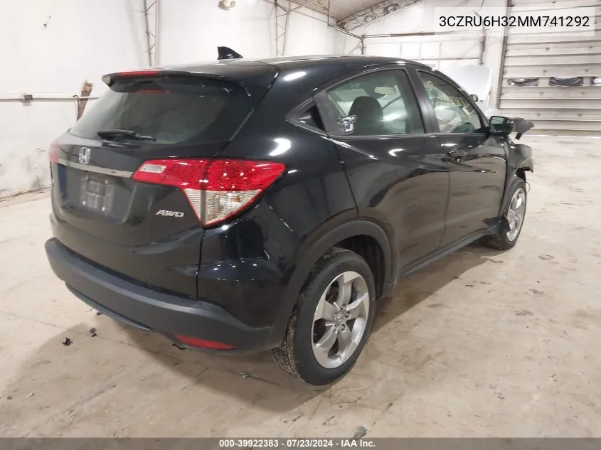 3CZRU6H32MM741292 2021 Honda Hr-V Awd Lx