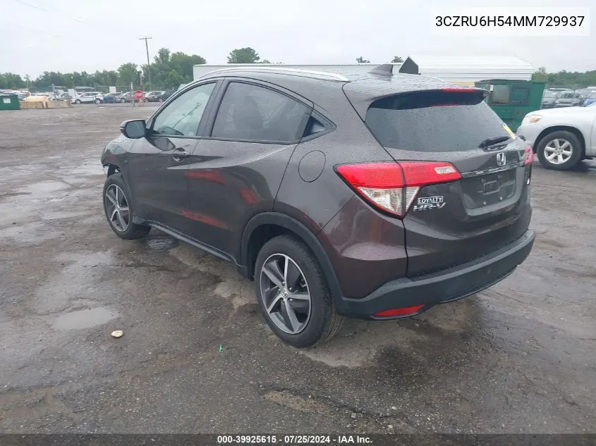 2021 Honda Hr-V Awd Ex VIN: 3CZRU6H54MM729937 Lot: 39925615