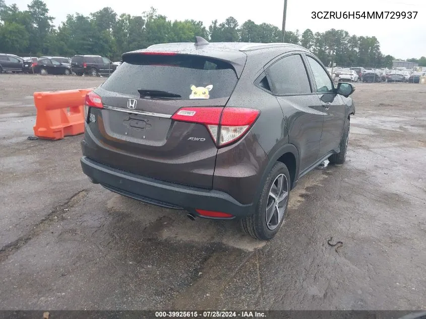 3CZRU6H54MM729937 2021 Honda Hr-V Awd Ex