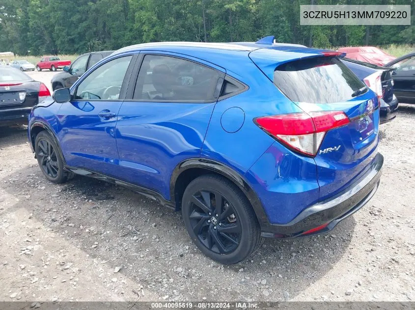 2021 Honda Hr-V Sport VIN: 3CZRU5H13MM709220 Lot: 40095519