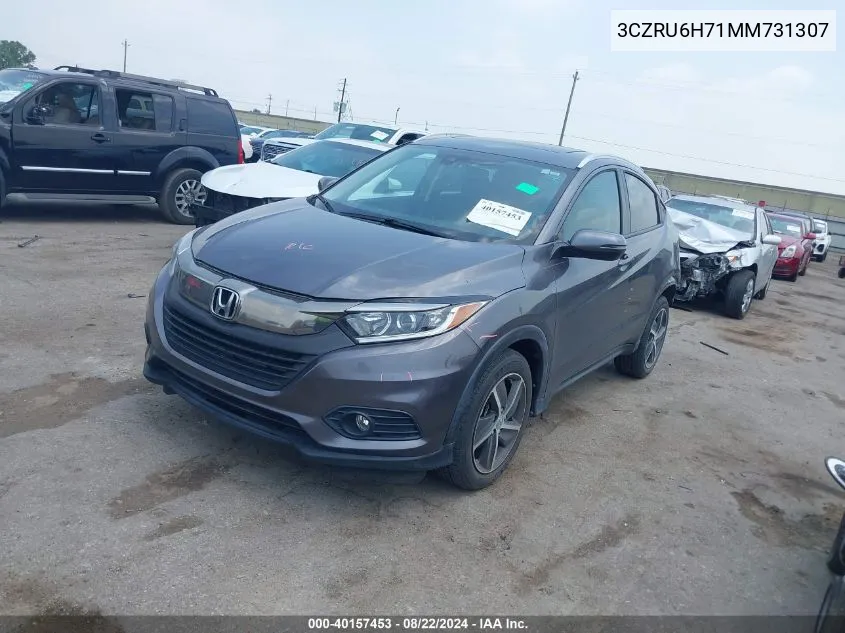 2021 Honda Hr-V Awd Ex-L VIN: 3CZRU6H71MM731307 Lot: 40157453