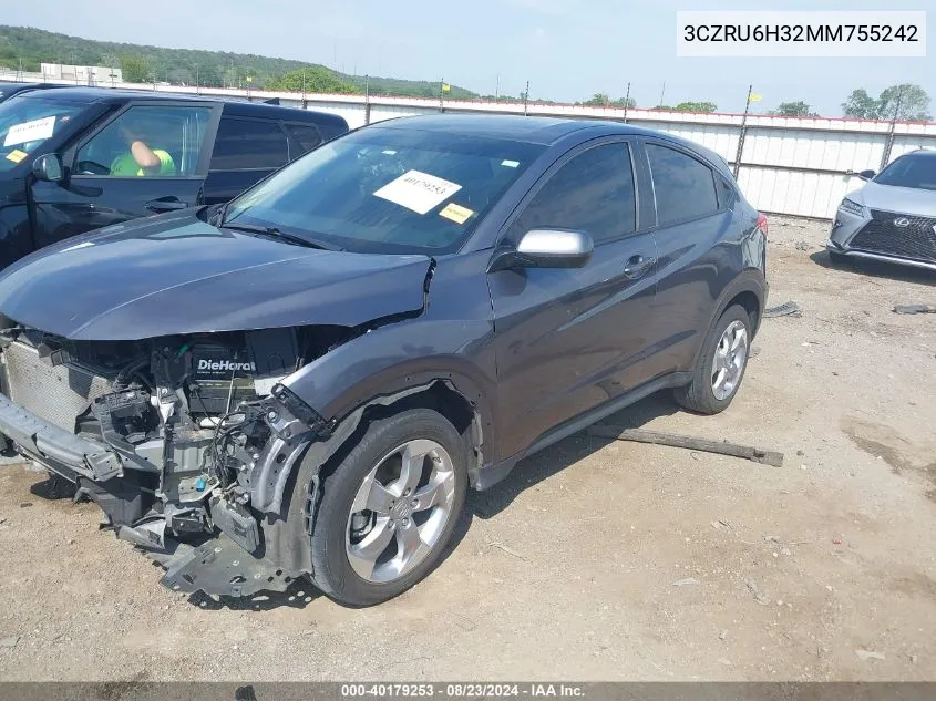 3CZRU6H32MM755242 2021 Honda Hr-V Awd Lx