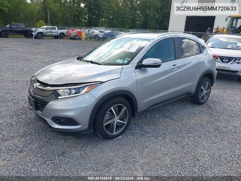 2021 Honda Hr-V Awd Ex VIN: 3CZRU6H55MM720633 Lot: 40185818