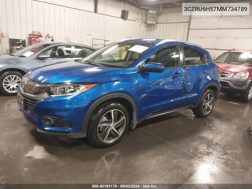 2021 Honda Hr-V Awd Ex VIN: 3CZRU6H57MM734789 Lot: 40193178