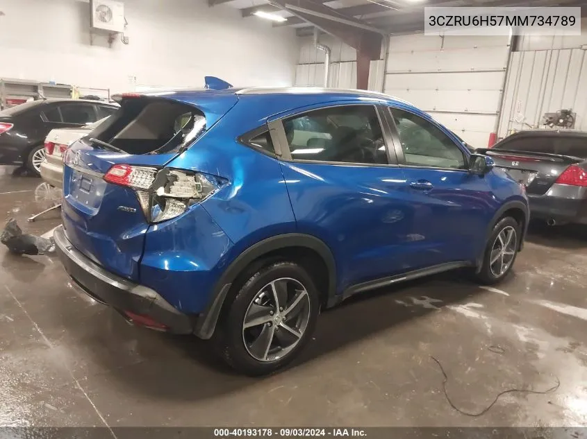 2021 Honda Hr-V Awd Ex VIN: 3CZRU6H57MM734789 Lot: 40193178