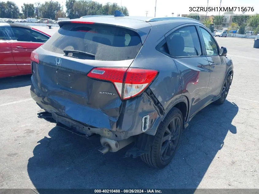 3CZRU5H1XMM715676 2021 Honda Hr-V 2Wd Sport