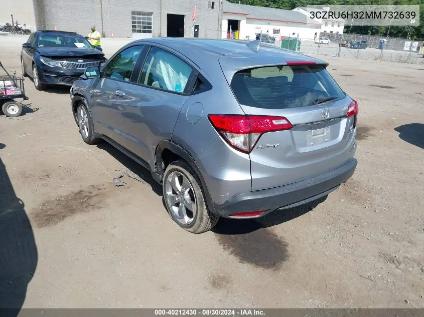 2021 Honda Hr-V Awd Lx VIN: 3CZRU6H32MM732639 Lot: 40212430