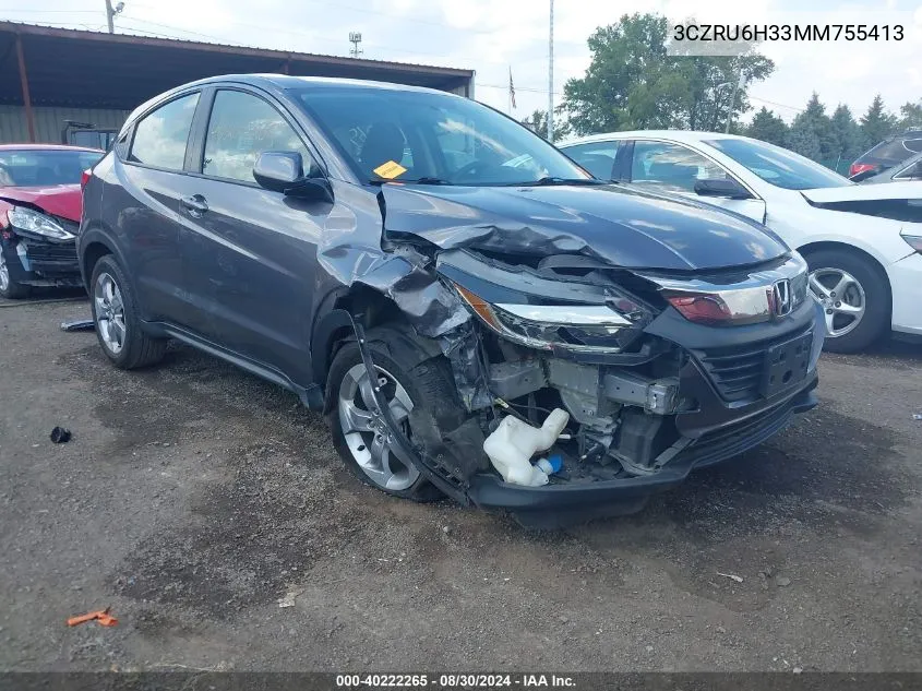 3CZRU6H33MM755413 2021 Honda Hr-V Awd Lx