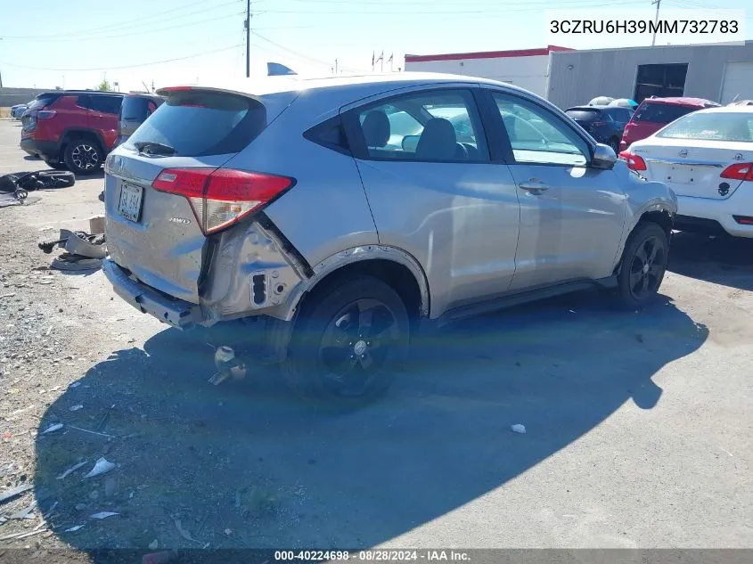 2021 Honda Hr-V Awd Lx VIN: 3CZRU6H39MM732783 Lot: 40224698