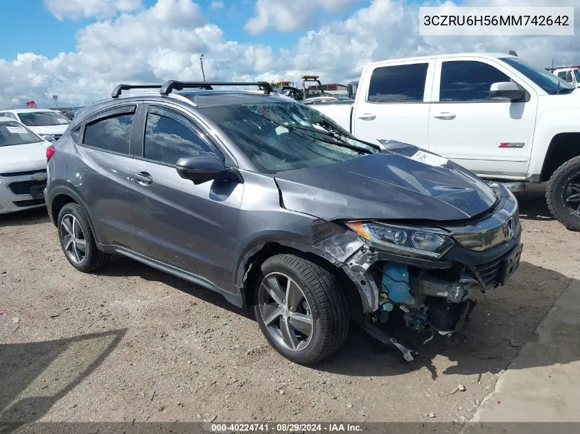 2021 Honda Hr-V Awd Ex VIN: 3CZRU6H56MM742642 Lot: 40224741