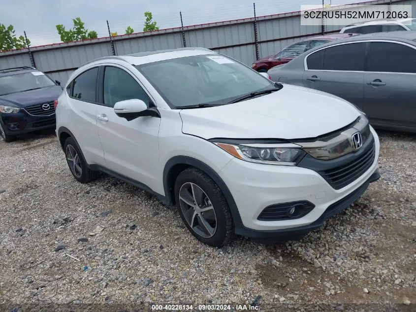 2021 Honda Hr-V 2Wd Ex VIN: 3CZRU5H52MM712063 Lot: 40228134