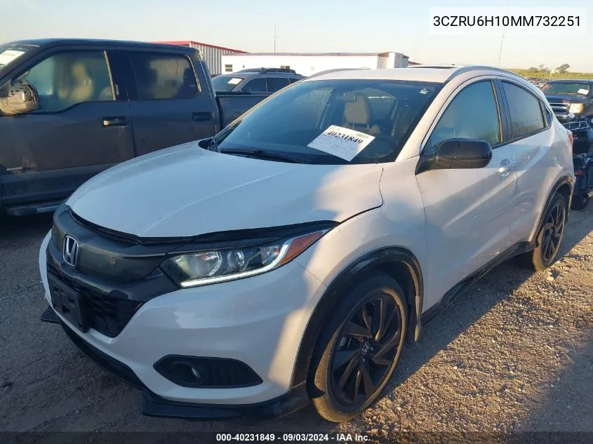 3CZRU6H10MM732251 2021 Honda Hr-V Awd Sport