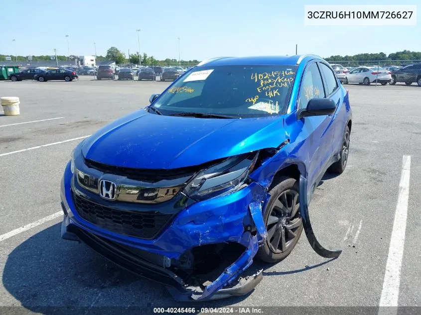 3CZRU6H10MM726627 2021 Honda Hr-V Awd Sport