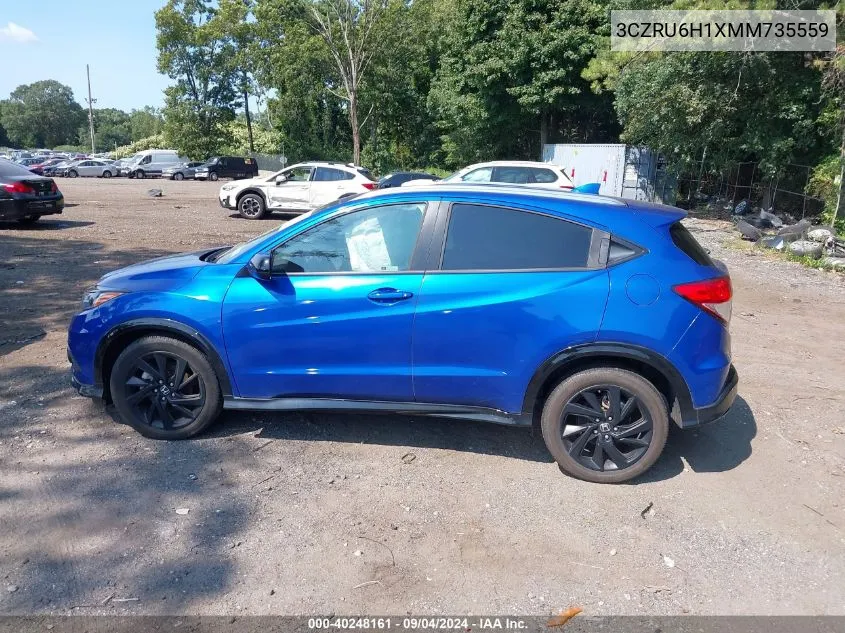 3CZRU6H1XMM735559 2021 Honda Hr-V Awd Sport