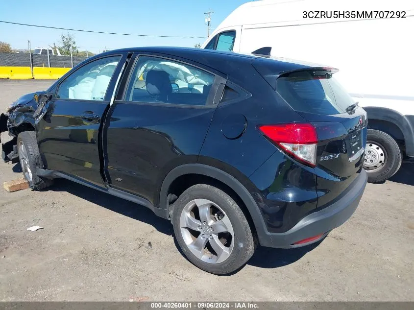 3CZRU5H35MM707292 2021 Honda Hr-V 2Wd Lx